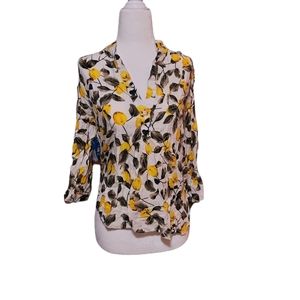Cals S Button Down Shirt Lemons Woman. Dimensions pit-pit 19", shoulder-…